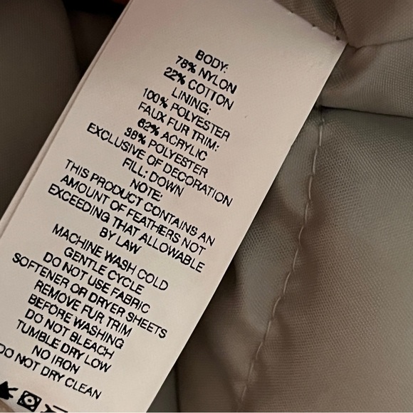 Joe fresh down filled jacket NWT - Picture 6 of 10